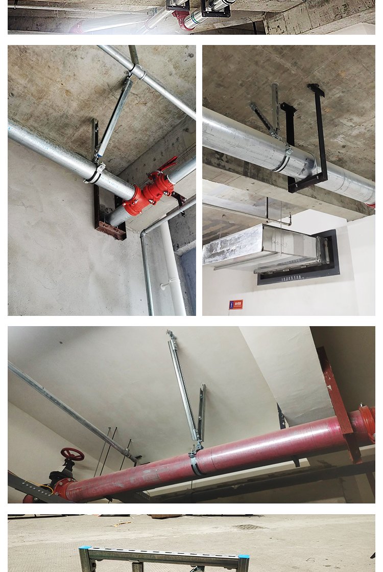 消防管道 單根管道側向 成品抗震支架 適用性廣泛 工廠供應 - 愛企查